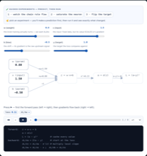 Backpropagation explainer panel